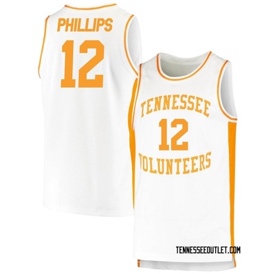 Men's Cade Phillips Tennessee Volunteers Replica Retro Basketball Jersey - White