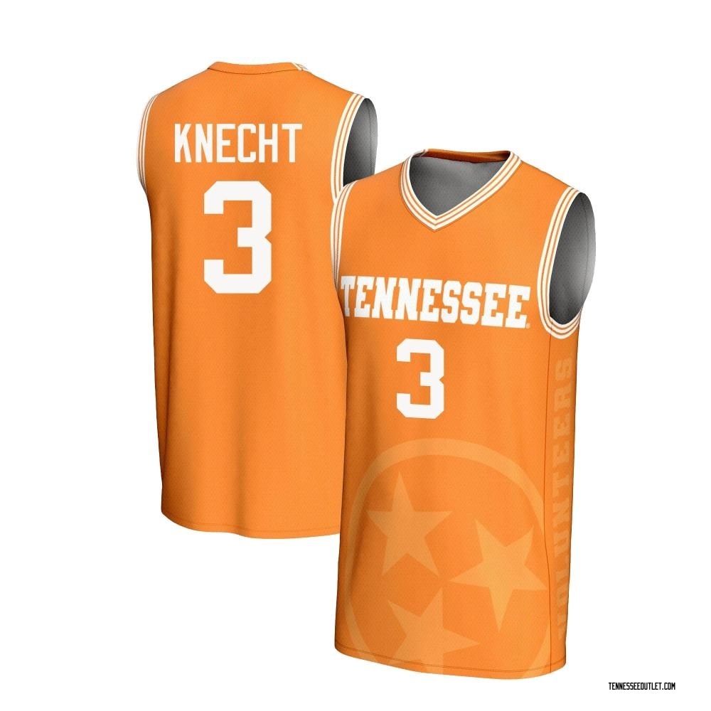 Men's Dalton Knecht Tennessee Volunteers Game Replica Lightweight Icon Print Basketball Jersey - Orange