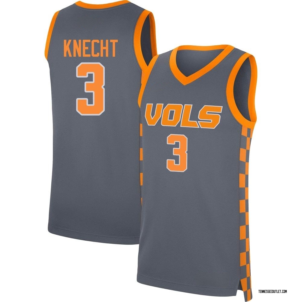 Men's Dalton Knecht Tennessee Volunteers Replica Basketball Jersey - Gray