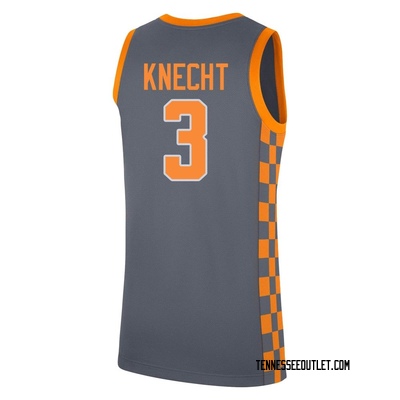 Men's Dalton Knecht Tennessee Volunteers Replica Basketball Jersey - Gray