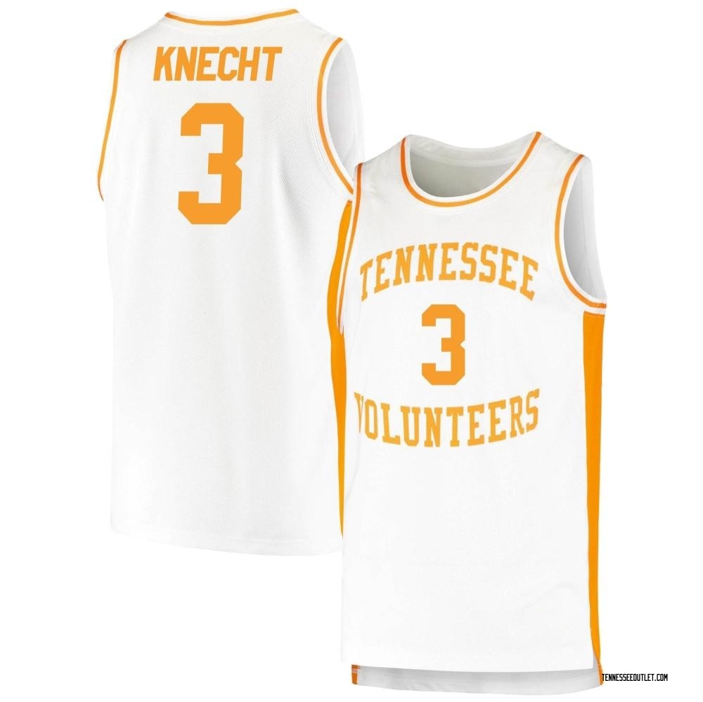 Men's Dalton Knecht Tennessee Volunteers Replica Retro Basketball Jersey - White