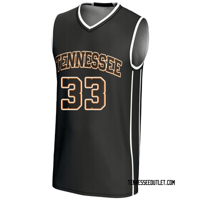 Men's Uros Plavsic Tennessee Volunteers Game Replica Lightweight Basketball Jersey - Black