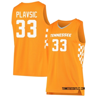 Men's Uros Plavsic Tennessee Volunteers Replica Basketball Jersey - Orange