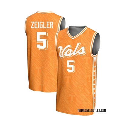 Men's Zakai Zeigler Tennessee Volunteers Game Replica Lightweight Highlight Print Basketball Jersey - Orange