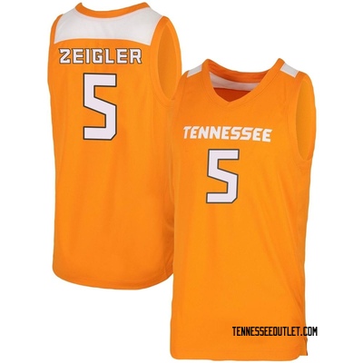 Men's Zakai Zeigler Tennessee Volunteers Replica Basketball Jersey - Orange