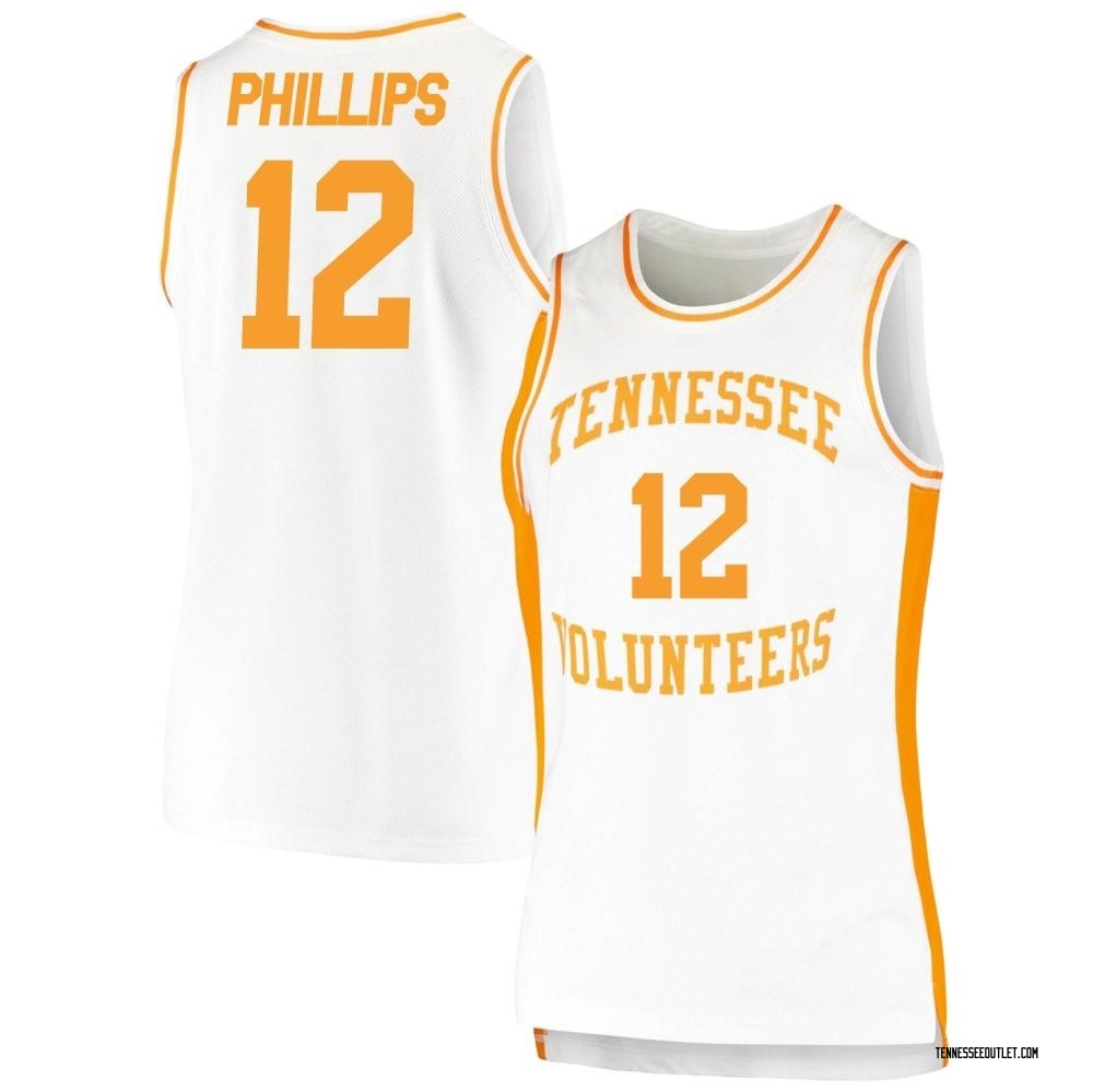 Women's Cade Phillips Tennessee Volunteers Replica Retro Basketball Jersey - White