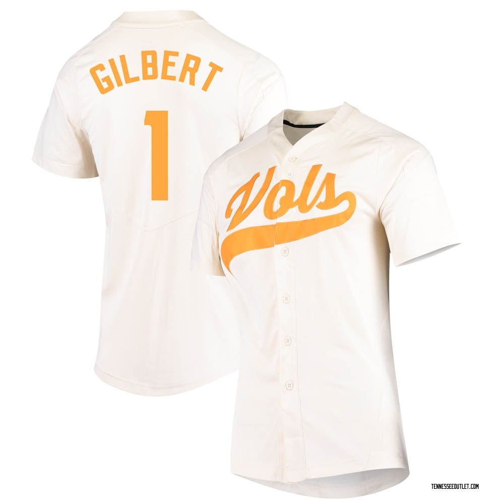Women's Drew Gilbert Tennessee Volunteers Replica Vapor Untouchable Full-Button Baseball Jersey - Cream