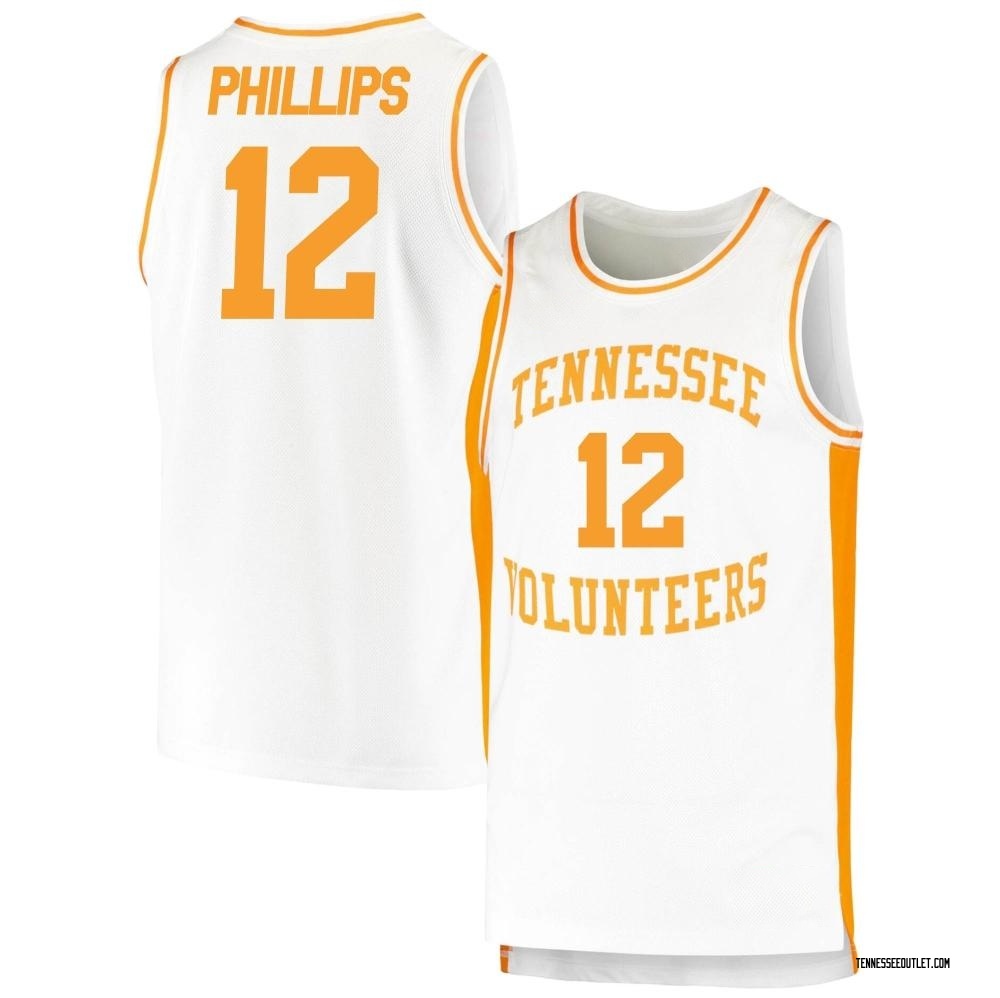 Youth Cade Phillips Tennessee Volunteers Replica Retro Basketball Jersey - White