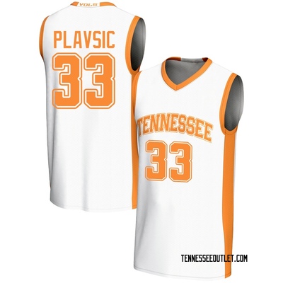 Youth Uros Plavsic Tennessee Volunteers Game Replica Basketball Jersey - White
