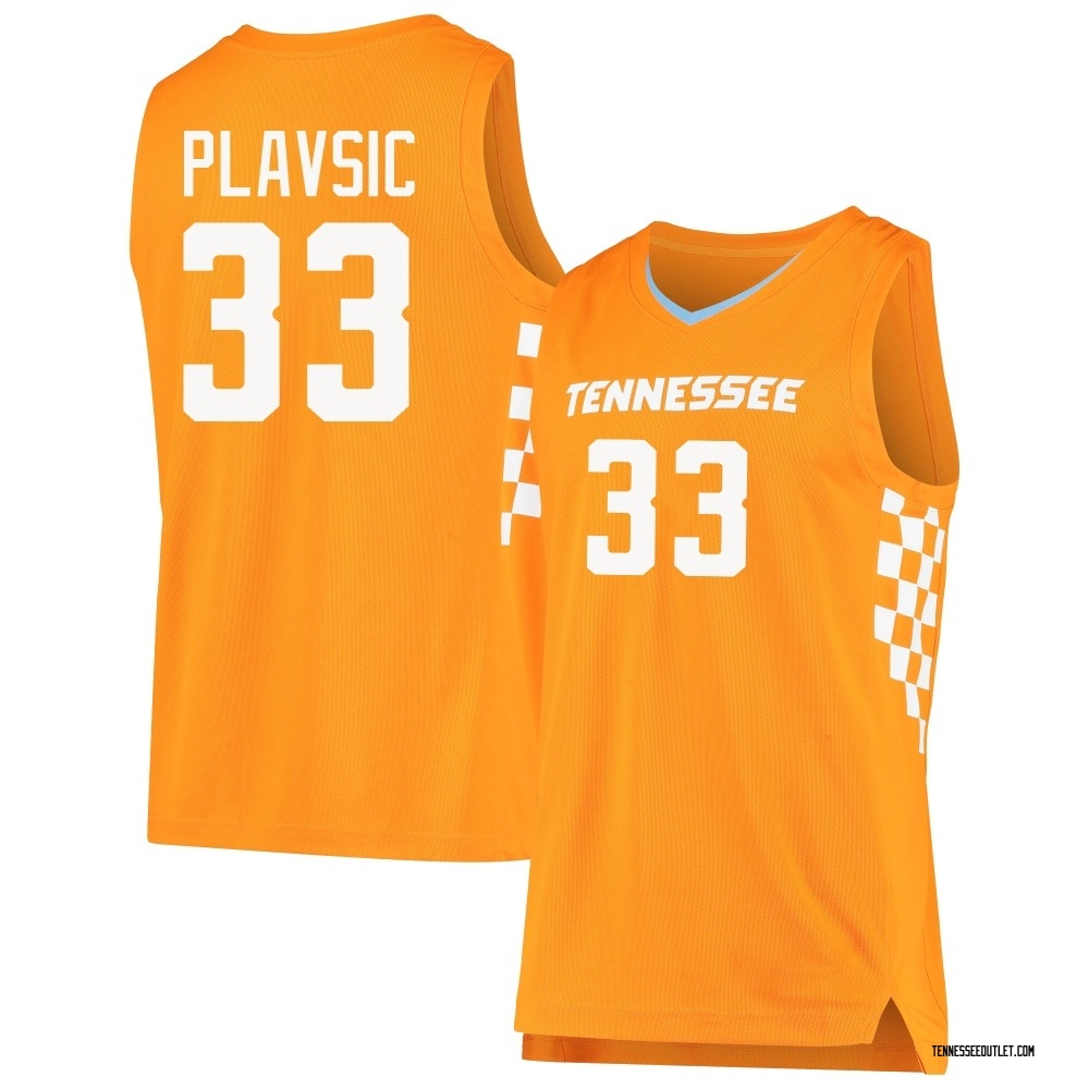 Youth Uros Plavsic Tennessee Volunteers Replica Basketball Jersey - Orange
