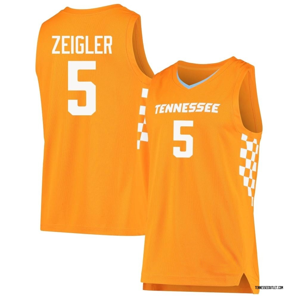 Youth Zakai Zeigler Tennessee Volunteers Replica Basketball Jersey - Orange