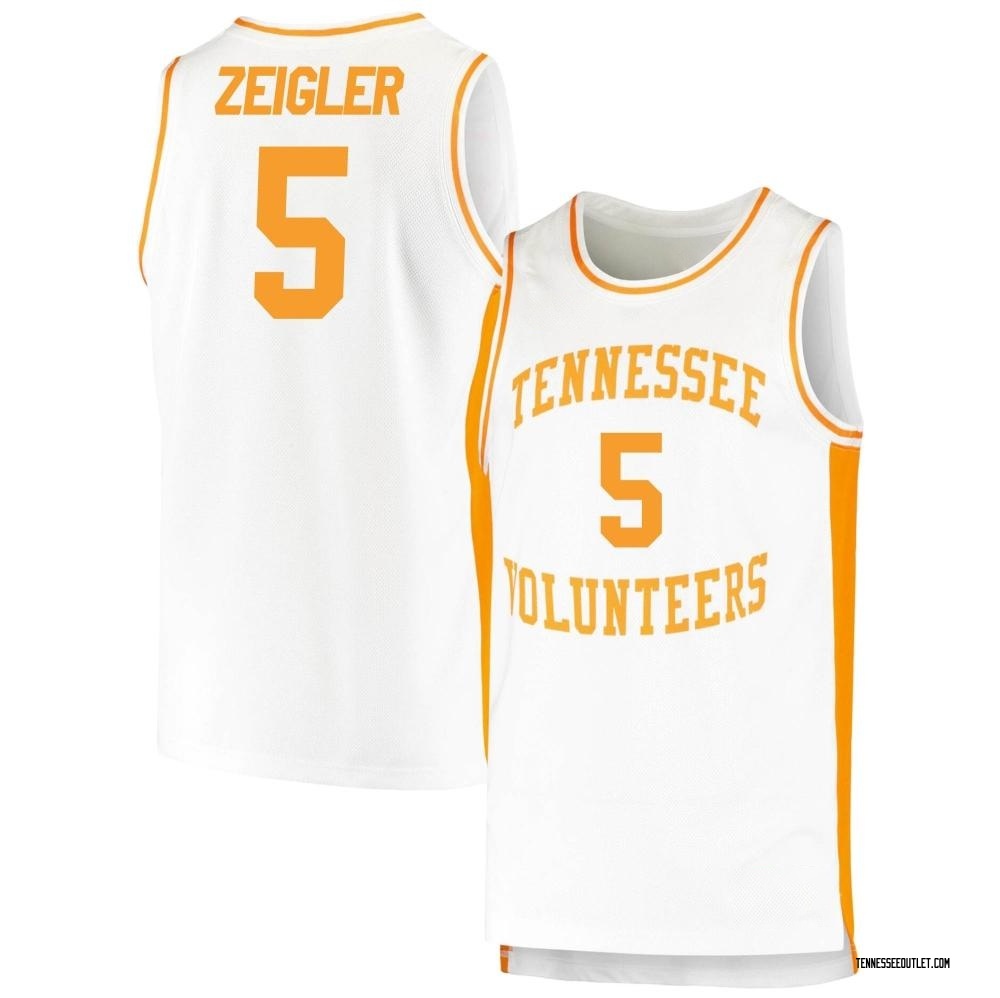 Youth Zakai Zeigler Tennessee Volunteers Replica Retro Basketball Jersey - White