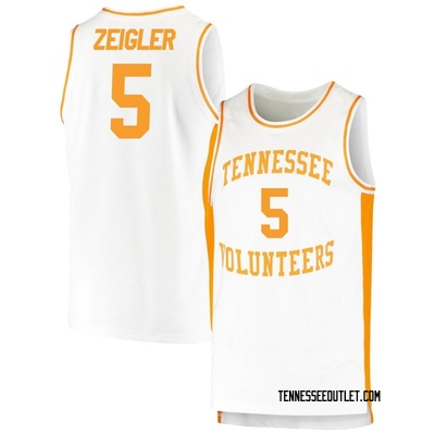 Youth Zakai Zeigler Tennessee Volunteers Replica Retro Basketball Jersey - White
